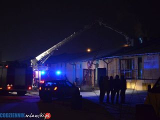 Pożar sklepu meblowego na Brukowej