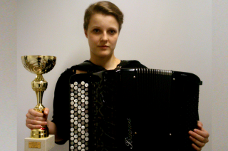 Drugie miejsce Ingi Piwowarskiej w konkursie akordeonowym w Wiedniu