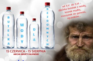 Zbliża się kolejna edycja akcji „BUTELKA WODY DLA BEZDOMNYCH”