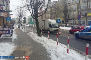 Potrącenie rowerzysty na ulicy Warszawskiej