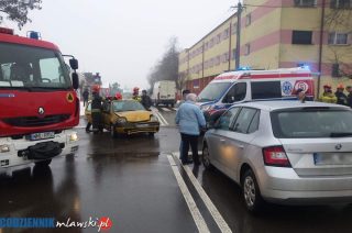Zderzenie trzech aut na Dobrskiej