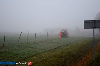Złodzieje sprzątnęli drogowcom siatkę przeciwśnieżną