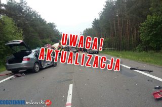 AKTUALIZACJA: „Siódemka” koło Unierzyża zablokowana. Poważny wypadek!