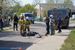 Wypadek w Lipowcu. 17-letni motocyklista w szpitalu [FOTO]