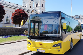 Tureckie autobusy na ulicach Mławy we flocie MKM