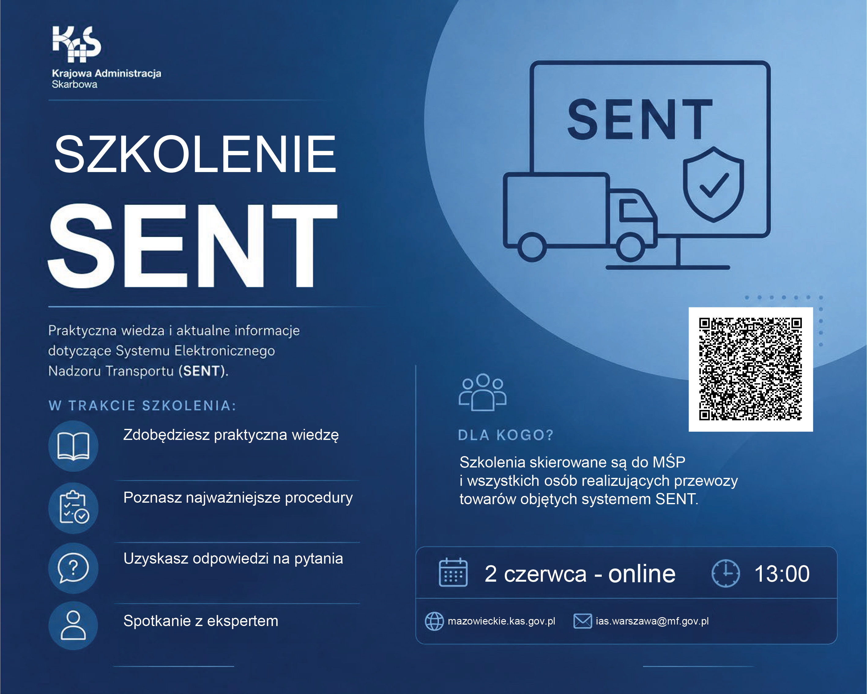 Szkolenie o obowiązkach w systemie SENT – zaprasza US w Mławie