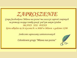 Promocja tomiku „Mława nas pozna”