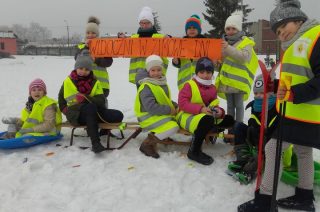 Odblaskowy Patrol widoczny nawet w zimowe dni