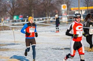 Łachut szósty na zimowym triathlonie. Drugi w kategorii