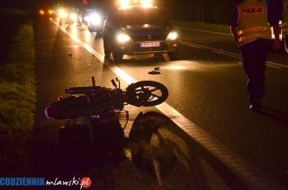 Motocyklista i pieszy. Wypadek na „siódemce”
