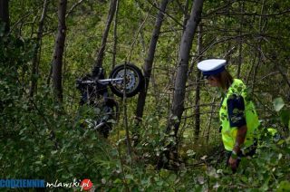 Śmierć motocyklisty koło Miączyna Małego