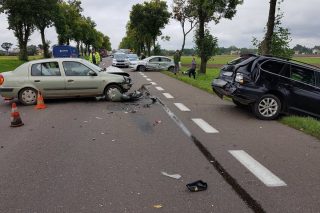 Zderzenie trzech aut pod Strzegowem