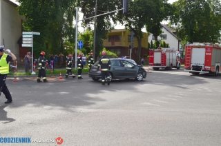 Kolizja na skrzyżowaniu Kopernika i Piłsudskiego