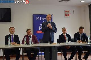 Minister środowiska Henryk Kowalczyk oko w oko z problemami powiatu mławskiego
