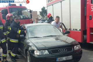 Pożar audi na Sienkiewicza