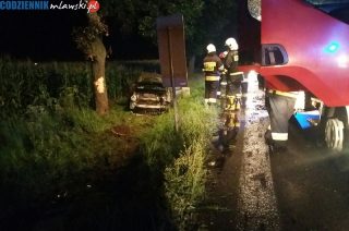 Nocny wypadek pod Żurominkiem. 5 osób rannych