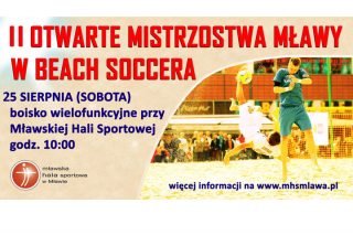 II Otwarte Mistrzostwa Mławy w Beach Soccera