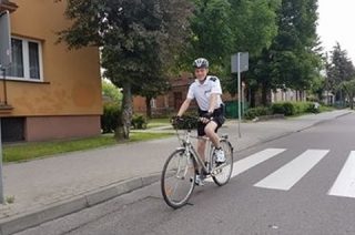 Mławscy policjanci pełnią służbę również na rowerach