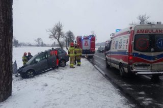 Dwa wypadki na âsiĂłdemceâ â jeden pod Strzegowem, drugi w Mdzewie