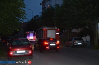 Alarm pożarowy na Płockiej