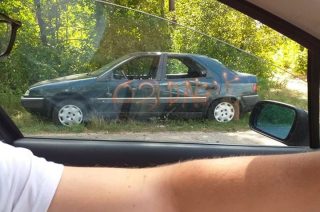 Podpalony Citroen tak wyglądał jeszcze wczoraj