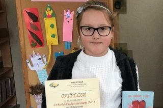 Daria Waśniewska z SP 3 – Laureatką Wojewódzkiego Konkursu Plastycznego ” Bohaterowie książek Haliny Rudnickiej”