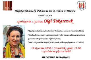 Spotkanie z prozą Olgi Tokarczuk