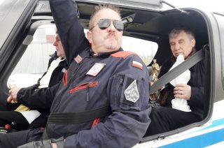 Lot z relikwiami nad przasnyskim powiatem