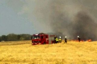 Mławscy strażacy gaszą pożar w sąsiednim powiecie