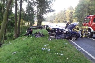 Wypadek pod Konopkami. DW 615 zablokowana [fot.]