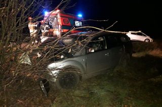 Wypadek koło Lipowca. Kierowca w szpitalu