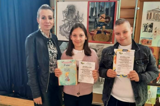 Trzy pierwsze miejsca dla Szkoły Podstawowej w Bogurzynie w wojewódzkim konkursie plastyczno-literackim