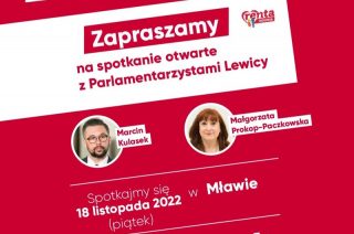 Spotkanie z parlamentarzystami Nowej Lewicy w Mławie!