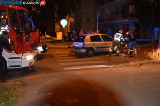 Ul. Słowackiego. Renault contra hulajnoga