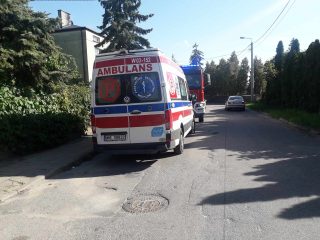 Pożar auta na Okólnej