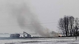 Wypalali gałęzie koło starej „siódemki”