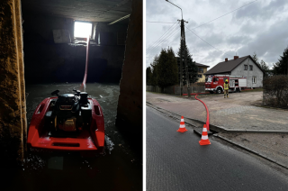 Woda zalewała piwnice. Strażacy w akcji