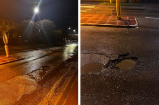 Dziury w ulicach, uszkodzone auto i na dodatek perypetie [FOTO, FILM]