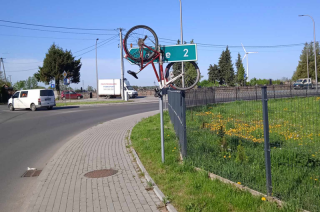 „Latający rower” w niecodziennym miejscu