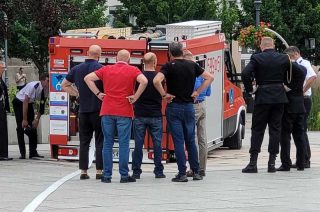 Niefortunne zakończenie strażackich uroczystości w Przasnyszu