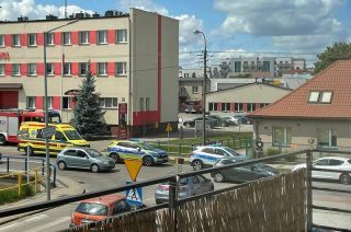 Potrącenie pieszej na Padlewskiego