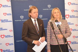 Wojewoda Frankowski w Mławie. Było o pieniądzach na opiekunów dla dzieci do lat trzech i na drogi