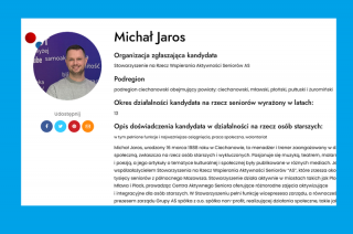 Michał Jaros ze Stowarzyszenia AS w Radzie Seniorów Województwa Mazowieckiego