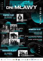 DNI MŁAWY 2025 – 12 lipca (sobota) – Zobacz program