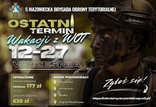 Zgłoś się na wrześniowe szkolenie w 5MBOT – etatów dla szeregowych coraz mniej