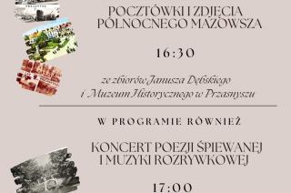 Wystawa pocztówek i koncert mławskich muzyków