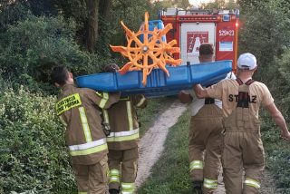 Akcja służb na Wkrze przenoszona do powiatu mławskiego [FOTO,FILM]