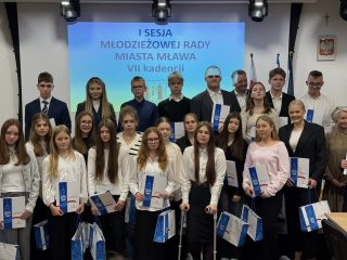 Udział Młodych Radnych z SP 4 w I sesji Młodzieżowej Rady Miasta Mława