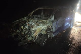 W Józefowie spłonęło Audi Q7