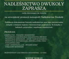 Uroczysta promocja monografii Nadleśnictwa Dwukoły – zaproszenie
